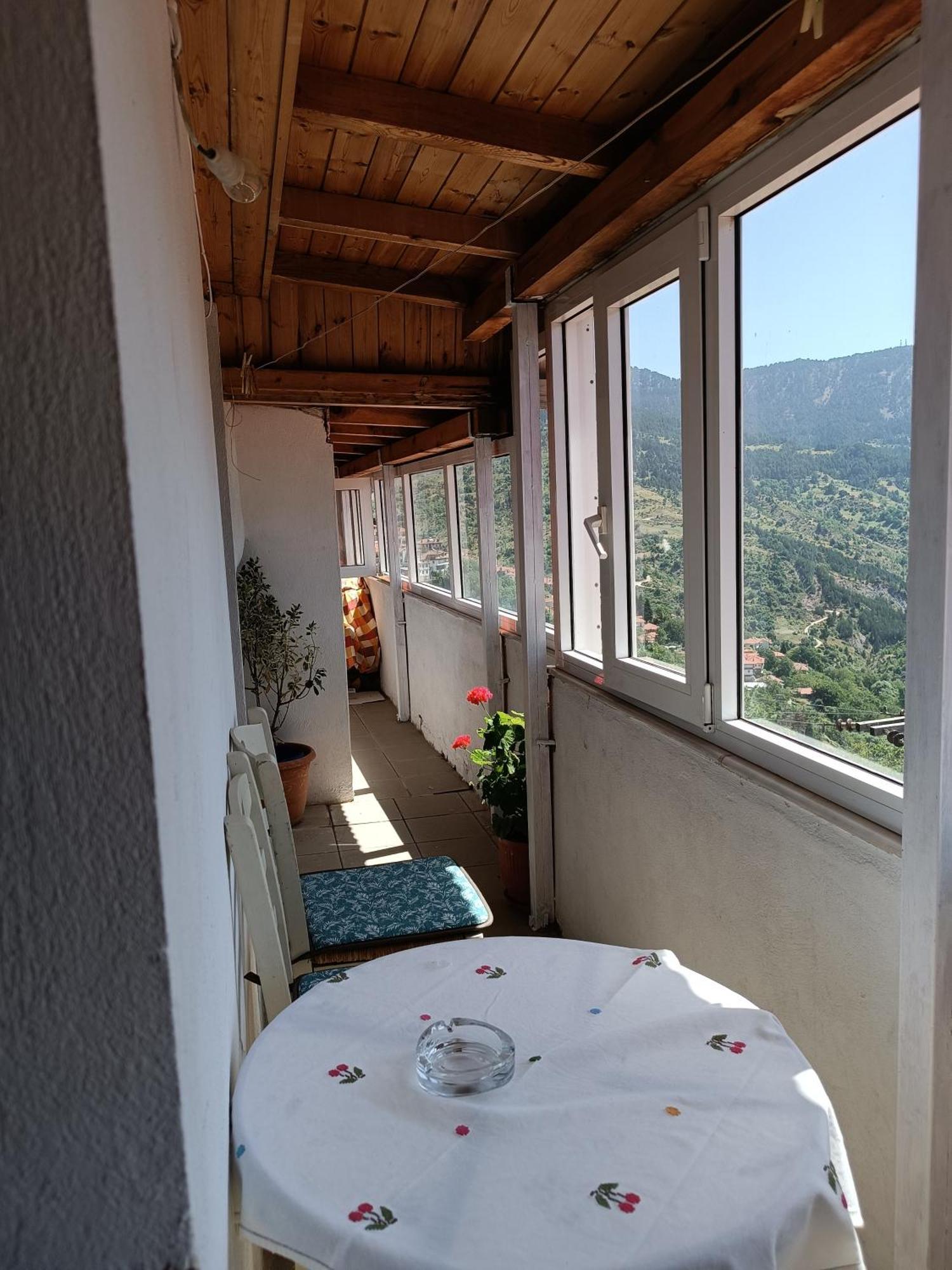 Cozy Loft With Fireplace & View Metsovo Eksteriør billede